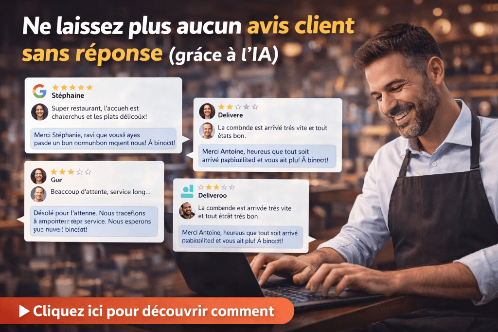 Comment répondre à tous vos avis clients sans y passer vos soirées (grâce à&nbsp;l’IA)