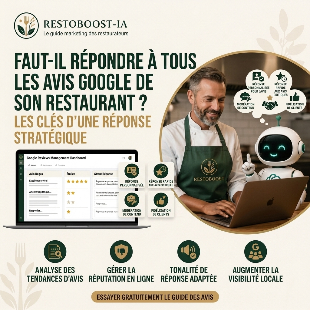 Répondre avis clients restaurant