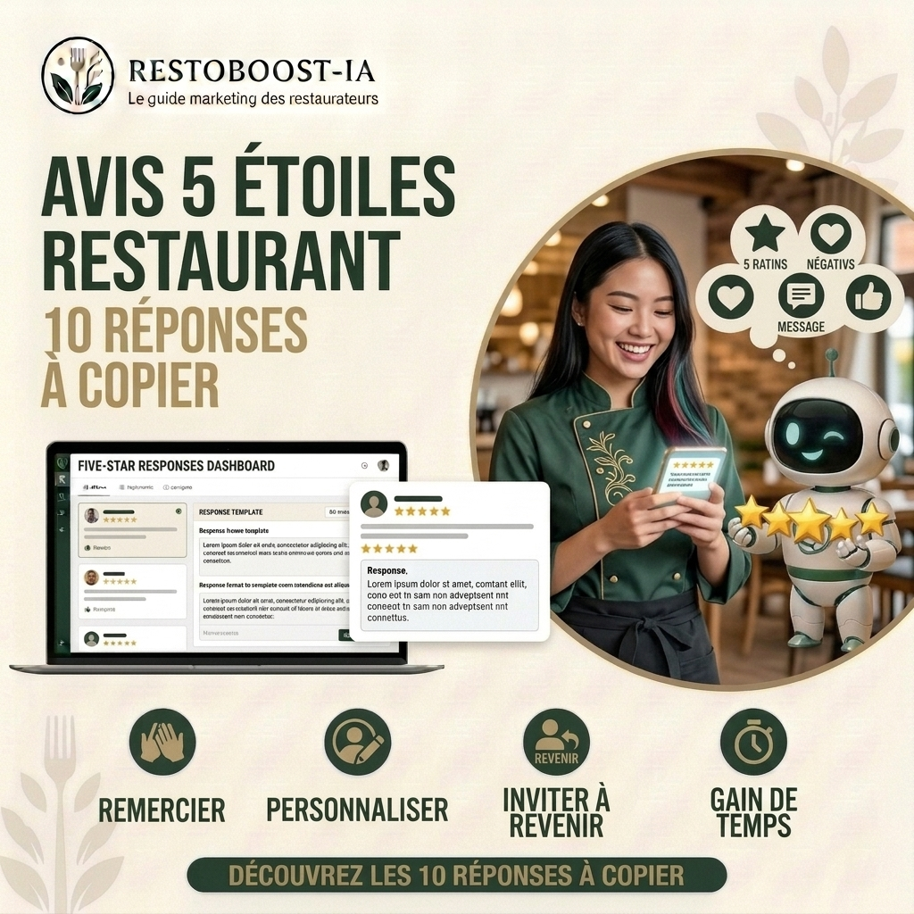Avis 5 étoiles restaurant : 10 réponses à copier