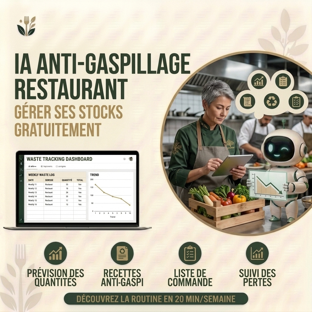 IA anti-gaspillage restaurant : gérer ses stocks gratuitement